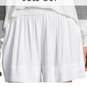 Vince linen pull-on shorts